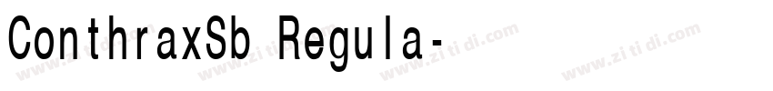 ConthraxSb Regula字体转换